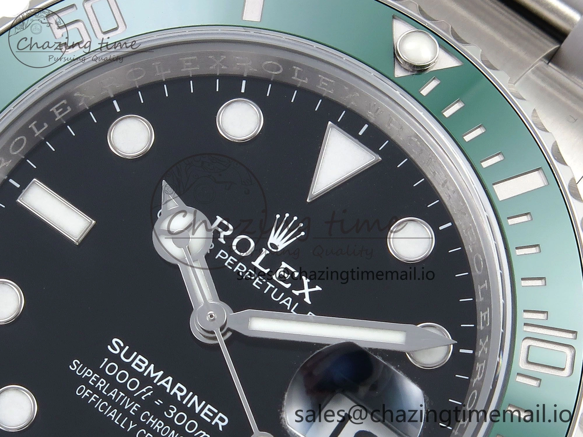 Submariner 126610 LV HGF 1:1 Best Edition Green Bezel Black Dial on SS Bracelet SH3235 V TimelessDesign 1265