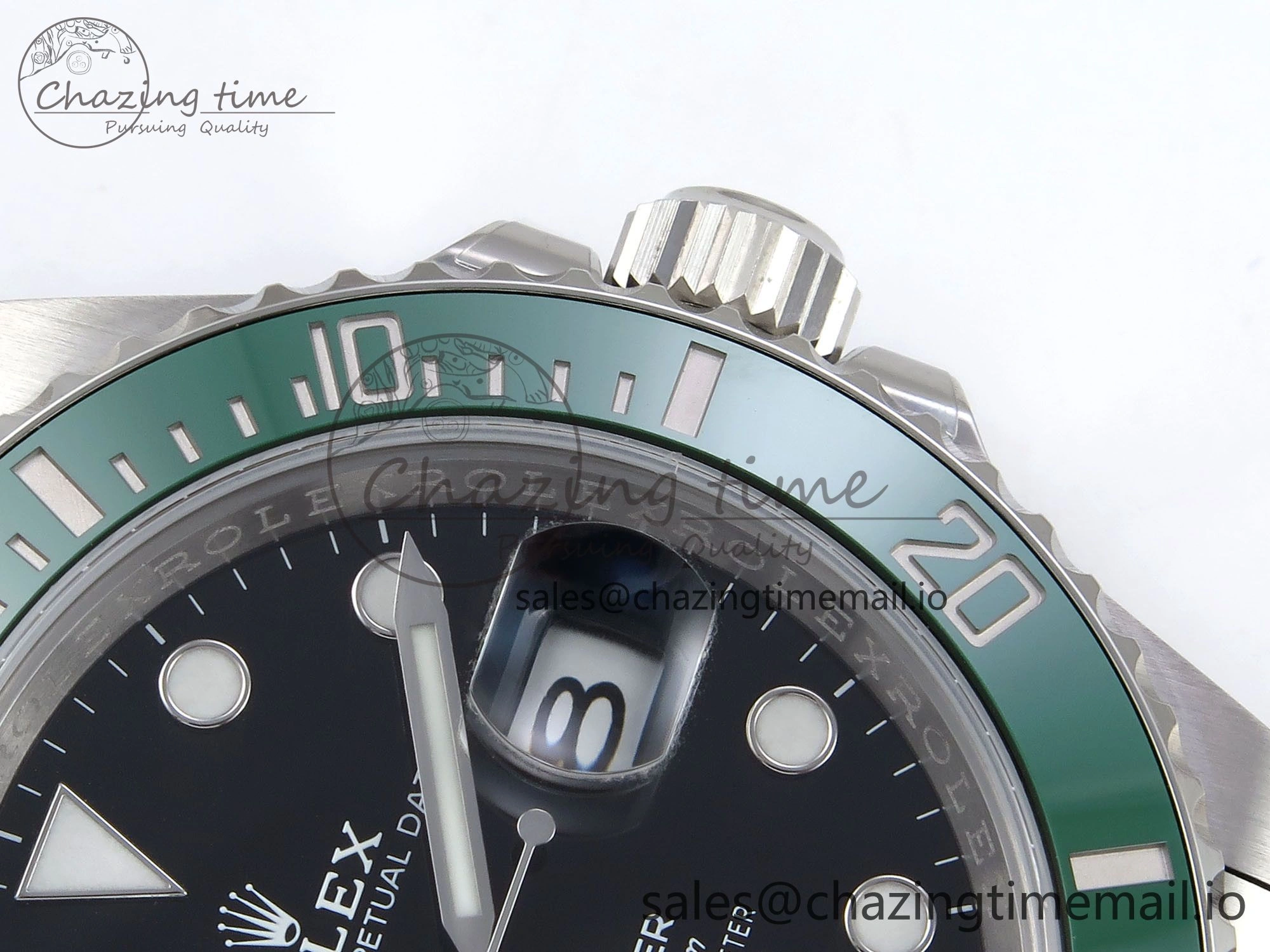 Submariner 126610 LV HGF 1:1 Best Edition Green Bezel Black Dial on SS Bracelet SH3235 V TimelessDesign 1265
