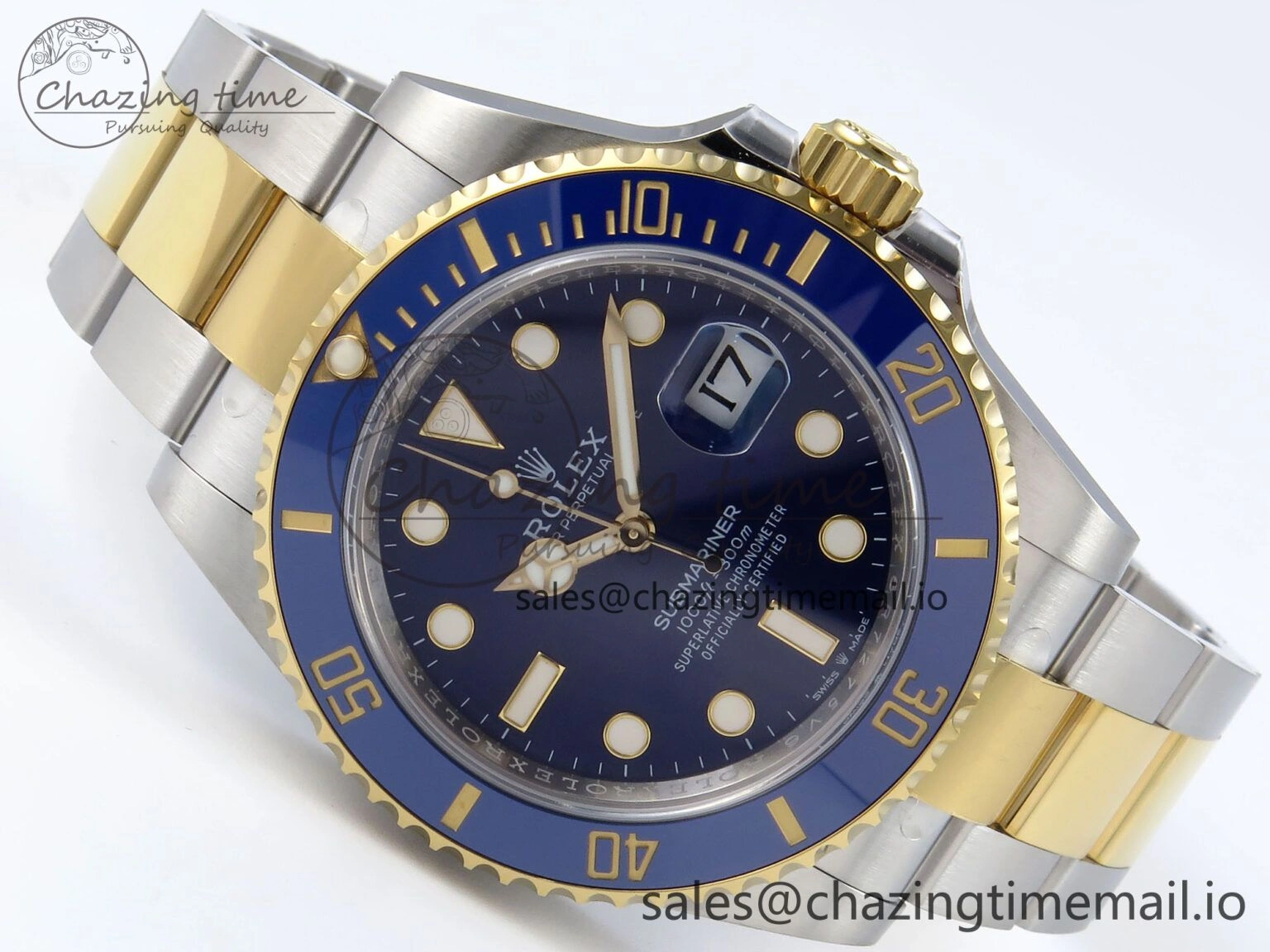Submariner 126613 LB 904L SS YG THBF 1:1 Best Edition Blue Dial On 904L SS YG Bracelet SH Sophisticated 356