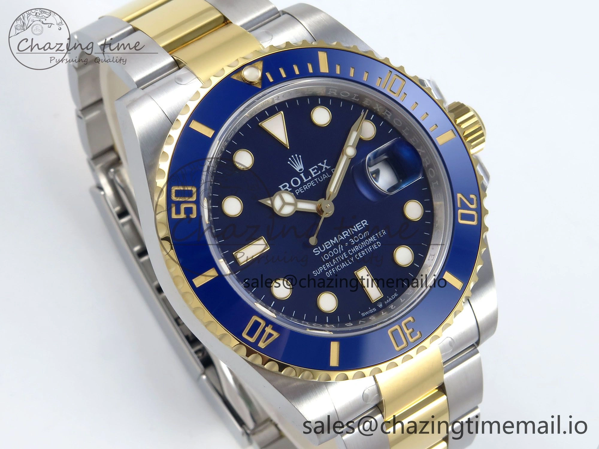 Submariner 126613 LB 904L SS YG THBF 1:1 Best Edition Blue Dial On 904L SS YG Bracelet SH Sophisticated 356