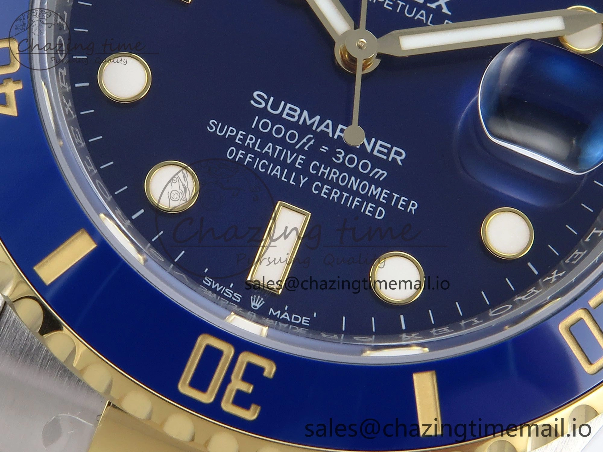 Submariner 126613 LB 904L SS YG THBF 1:1 Best Edition Blue Dial On 904L SS YG Bracelet SH Sophisticated 356