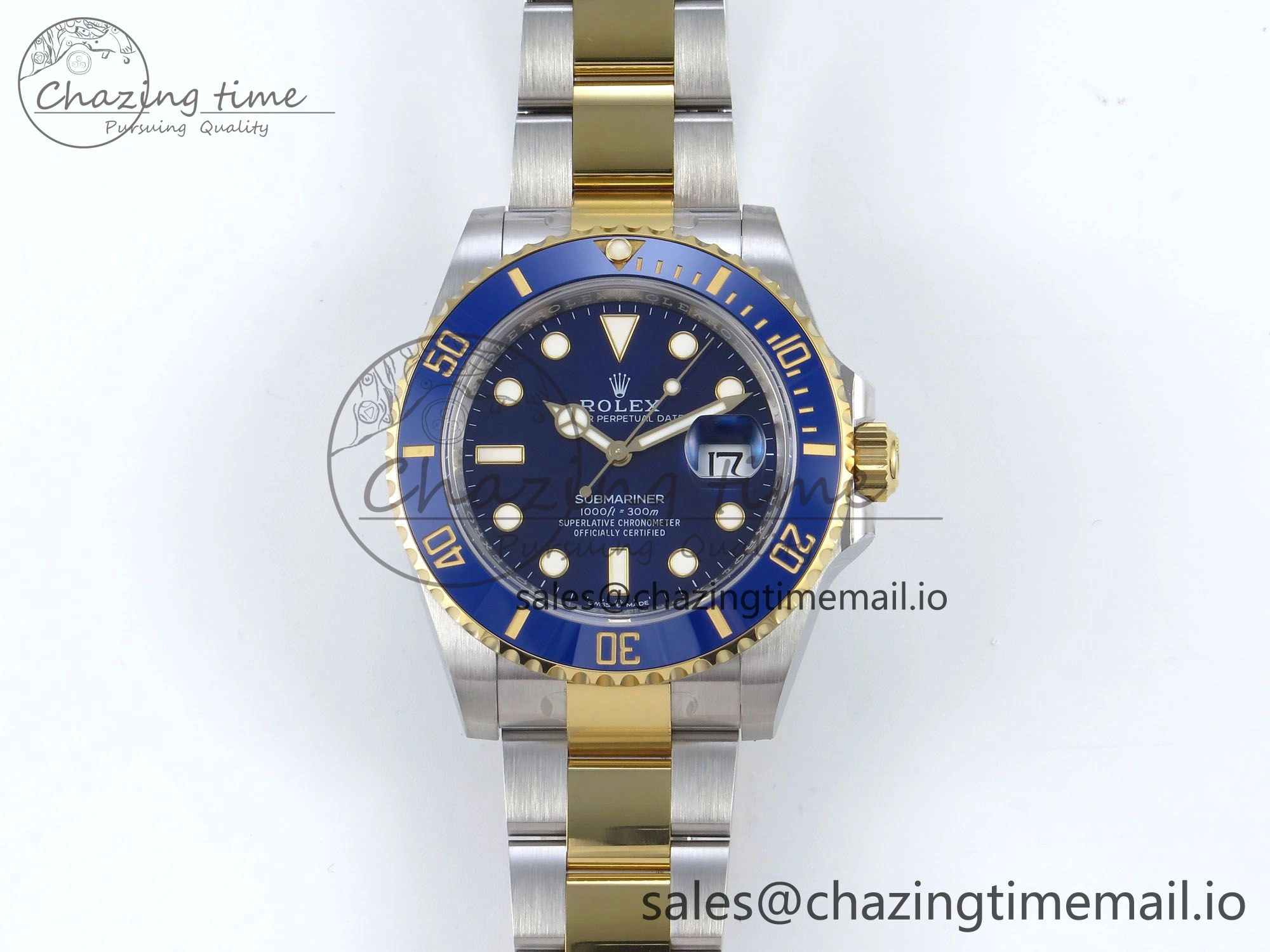Submariner 126613 LB 904L SS YG THBF 1:1 Best Edition Blue Dial On 904L SS YG Bracelet SH Sophisticated 356