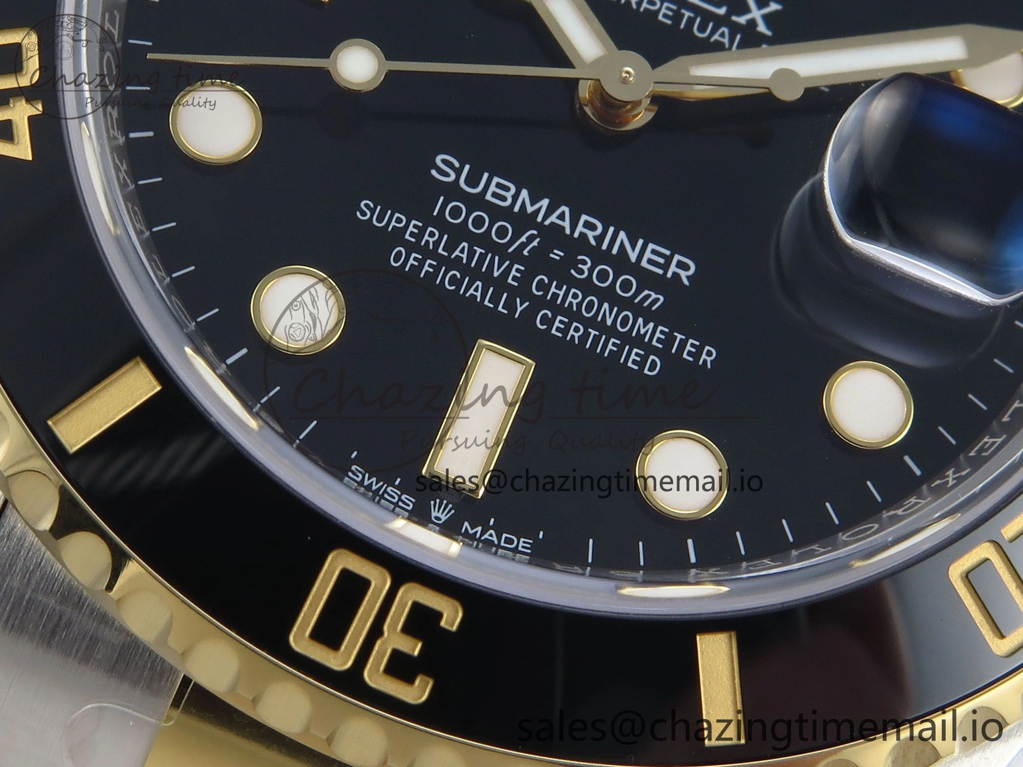 Versatile Submariner 126613 LN 904L SS YG THBF 1:1 Best Edition Black Dial On 904L SS YG Bracelet SH 357
