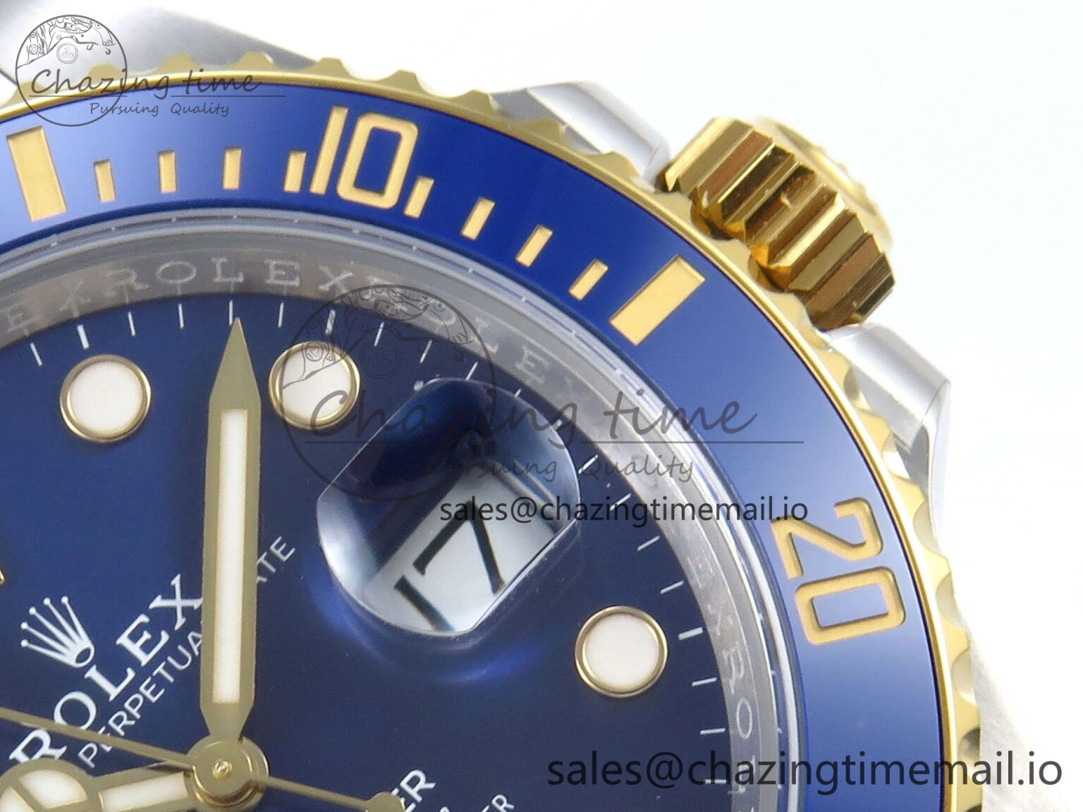 Packable Submariner 126613LB SS YG ARF 1:1 Best Edition Steel Blue Dial 904L on SS YG Oyster Bracelet SH 374