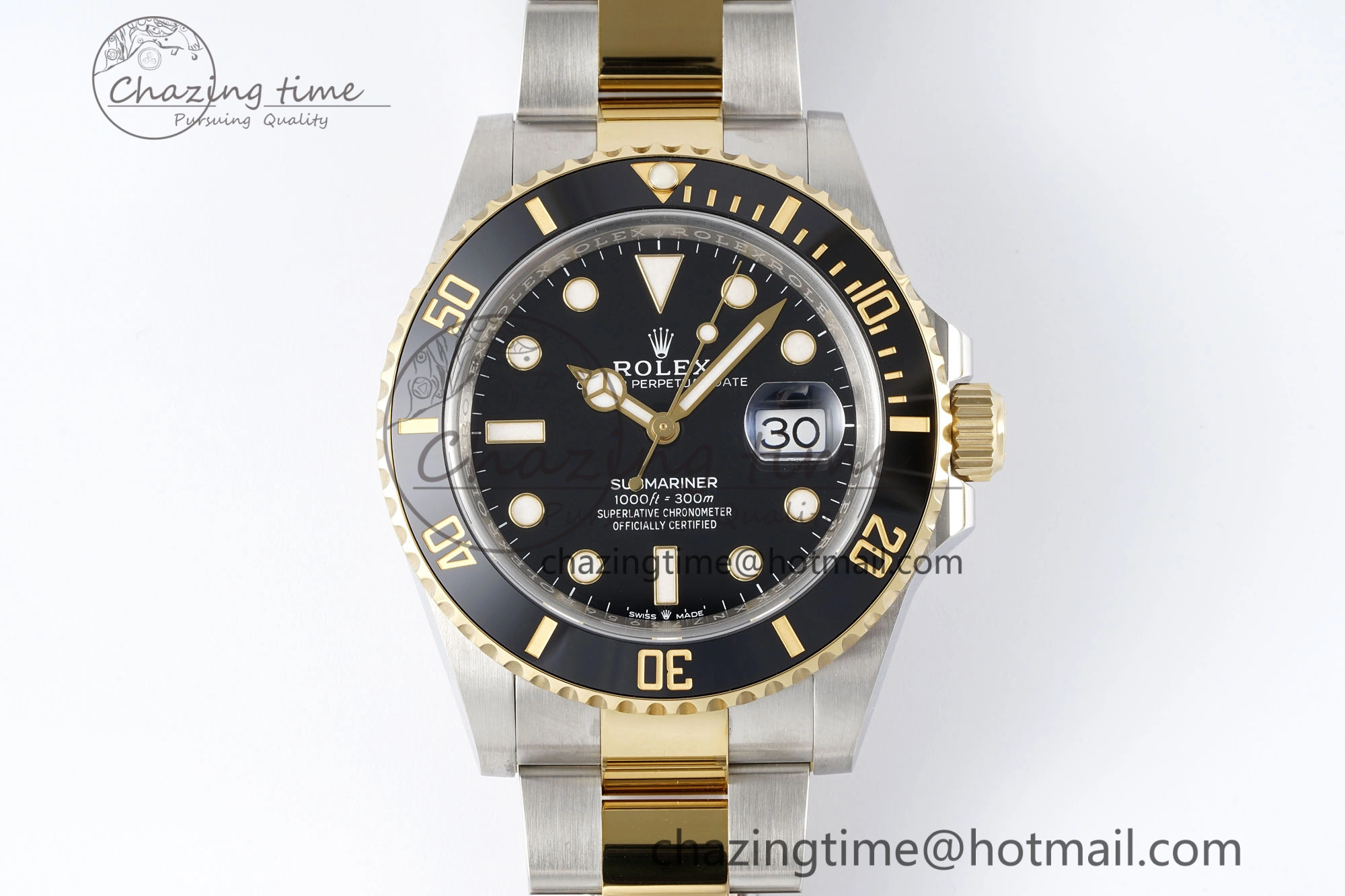 Submariner 126613LN 41mm 1:1 Best Edition YG SS Black Dial Clean Factory VR WaterResistant 1828