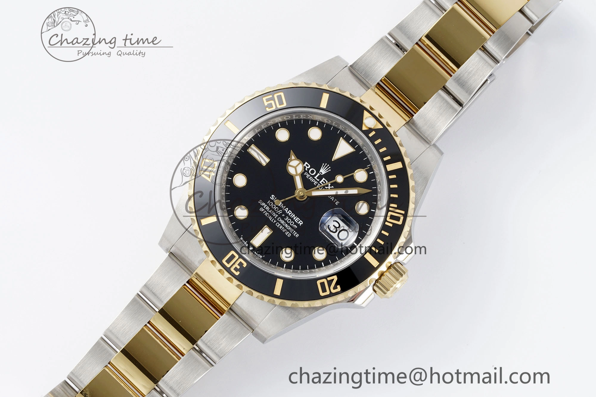 Submariner 126613LN 41mm 1:1 Best Edition YG SS Black Dial Clean Factory VR WaterResistant 1828