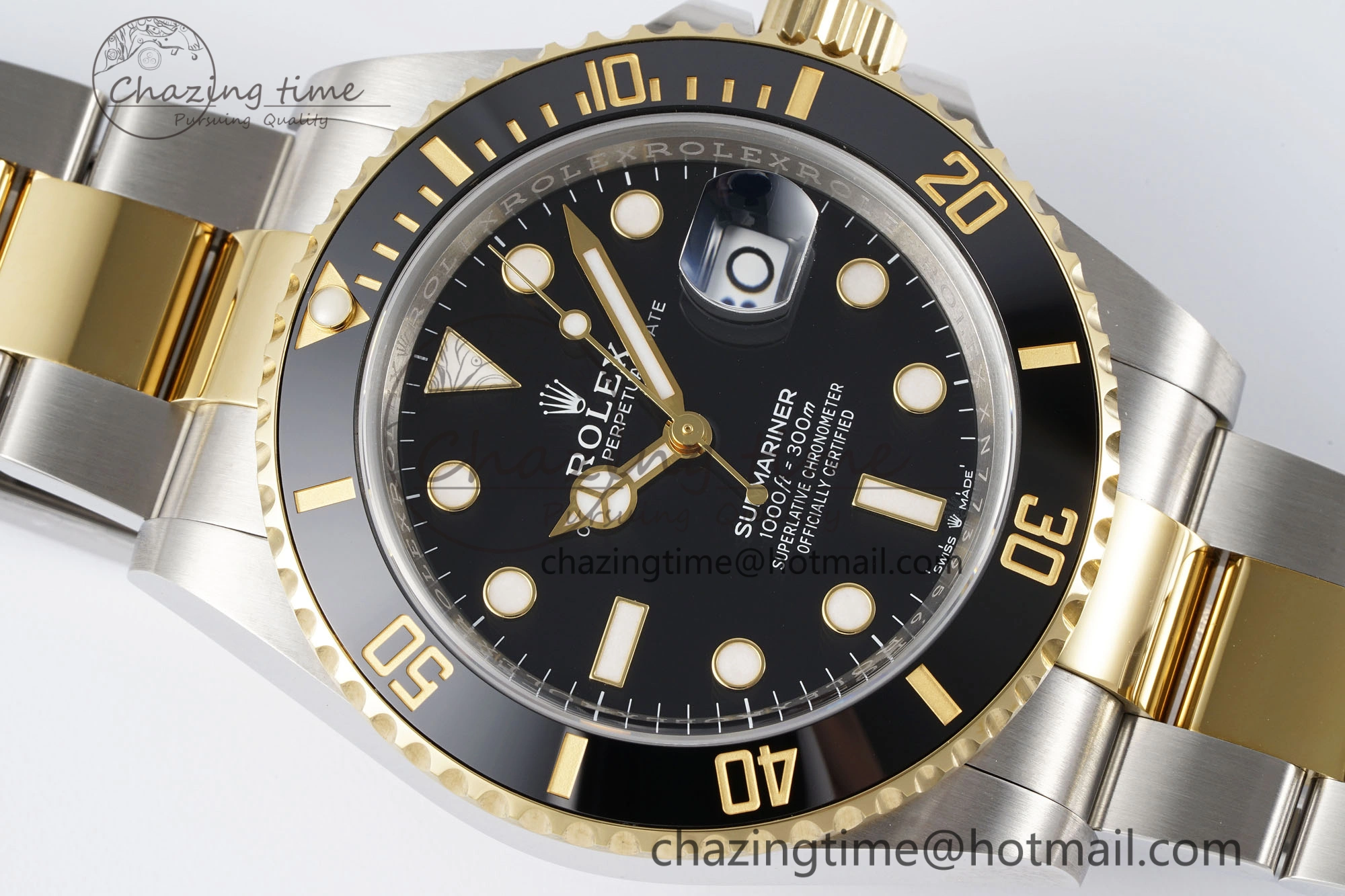 Submariner 126613LN 41mm 1:1 Best Edition YG SS Black Dial Clean Factory VR WaterResistant 1828