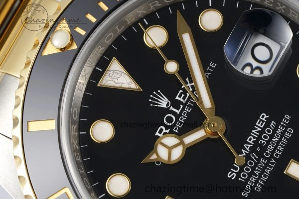 Submariner 126613LN 41mm 1:1 Best Edition YG SS Black Dial Clean Factory VR WaterResistant 1828