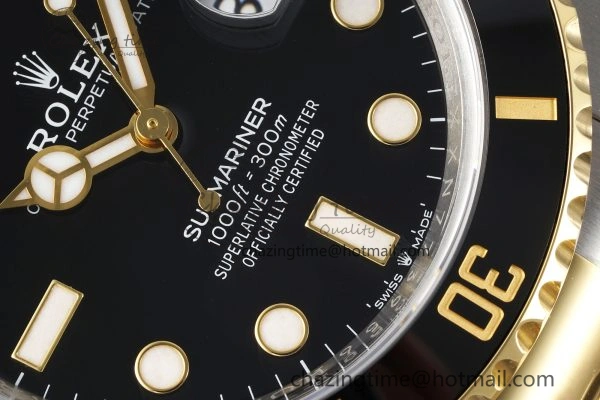 Submariner 126613LN 41mm 1:1 Best Edition YG SS Black Dial Clean Factory VR WaterResistant 1828