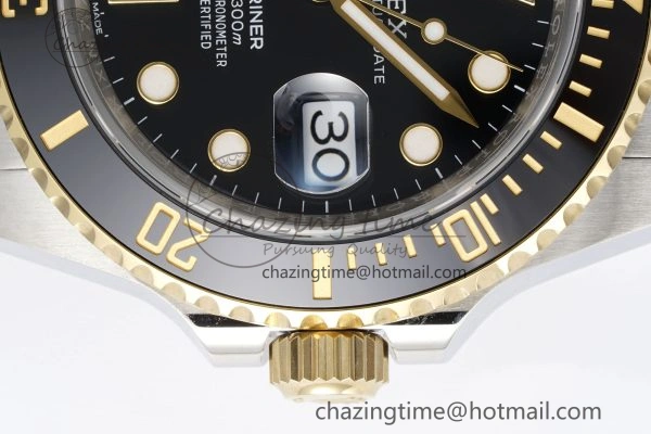 Submariner 126613LN 41mm 1:1 Best Edition YG SS Black Dial Clean Factory VR WaterResistant 1828