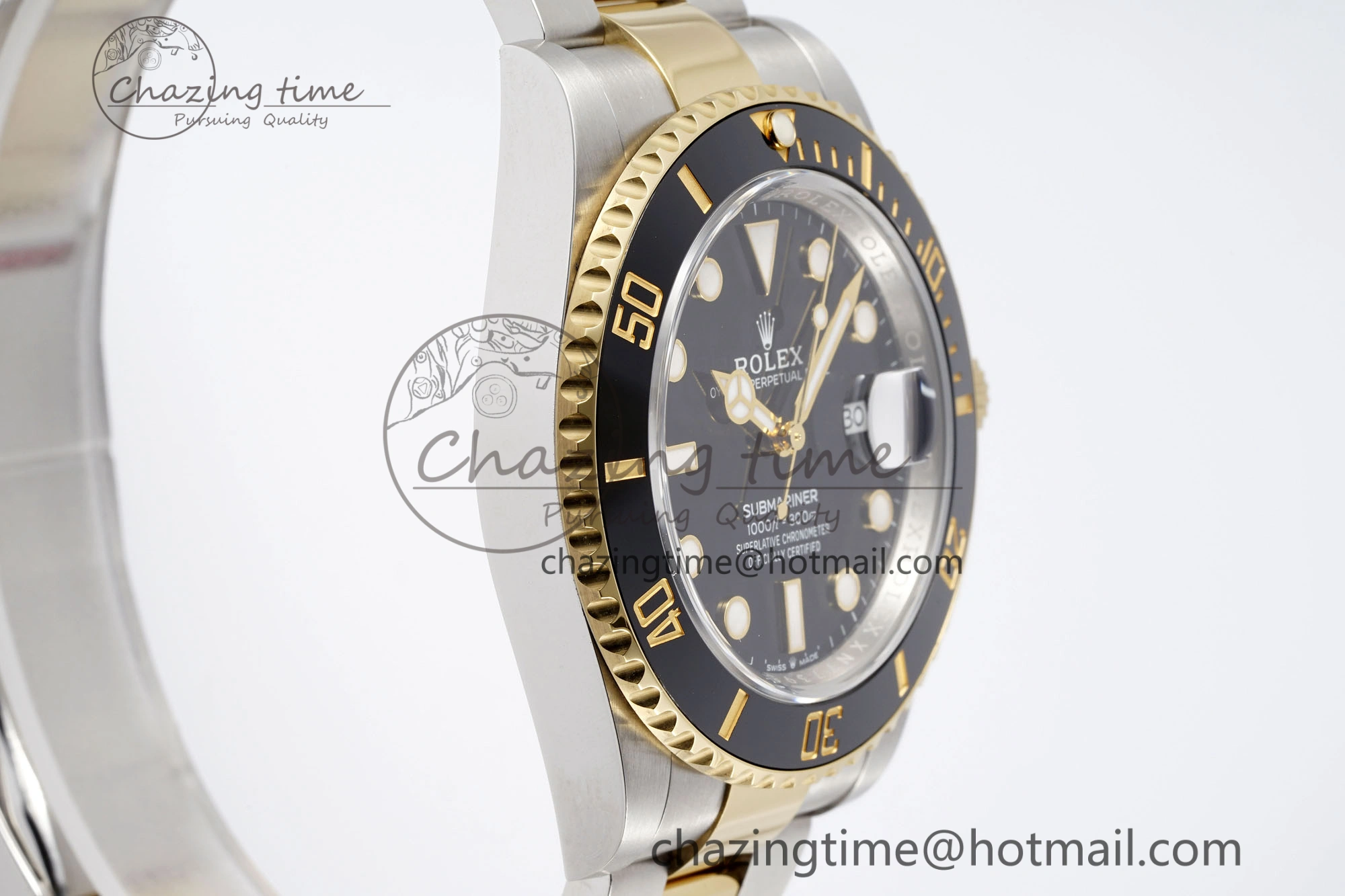 Submariner 126613LN 41mm 1:1 Best Edition YG SS Black Dial Clean Factory VR WaterResistant 1828