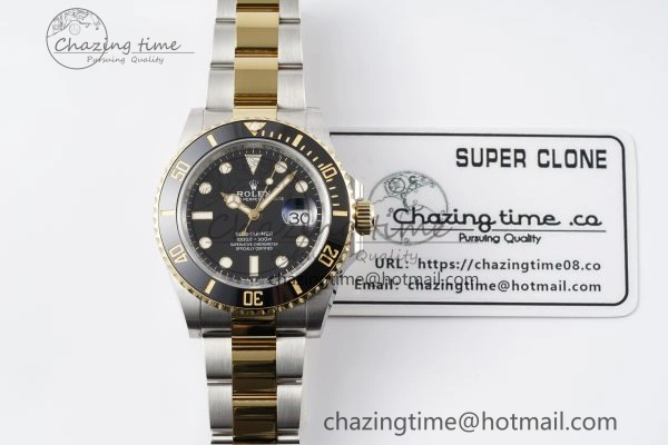 Submariner 126613LN 41mm 1:1 Best Edition YG SS Black Dial Clean Factory VR WaterResistant 1828