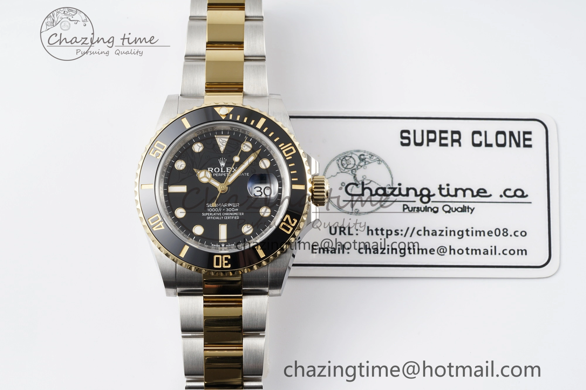 Submariner 126613LN 41mm 1:1 Best Edition YG SS Black Dial Clean Factory VR WaterResistant 1828
