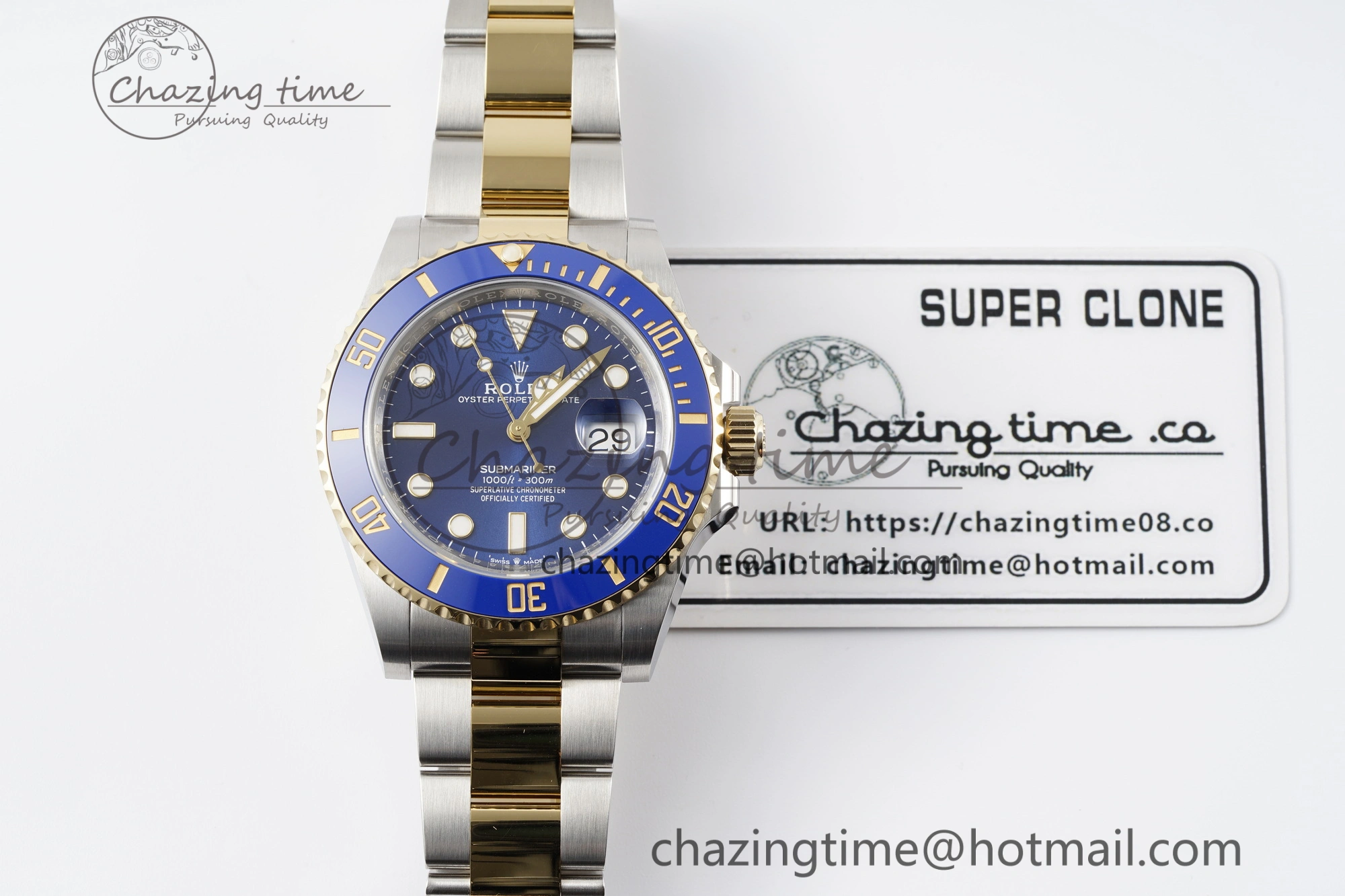 Cozy Submariner 126613LN 41mm 1:1 Best Edition YG SS Blue Dial Clean Factory VR 1826