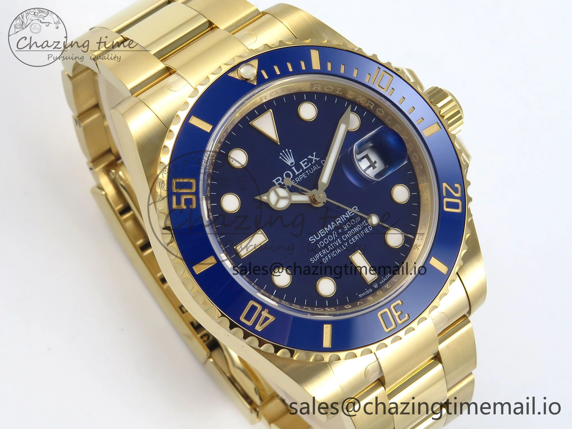 ModernLook Submariner 126618 LB YG THBF 1:1 Best Edition Blue Dial On YG Bracelet SH 355