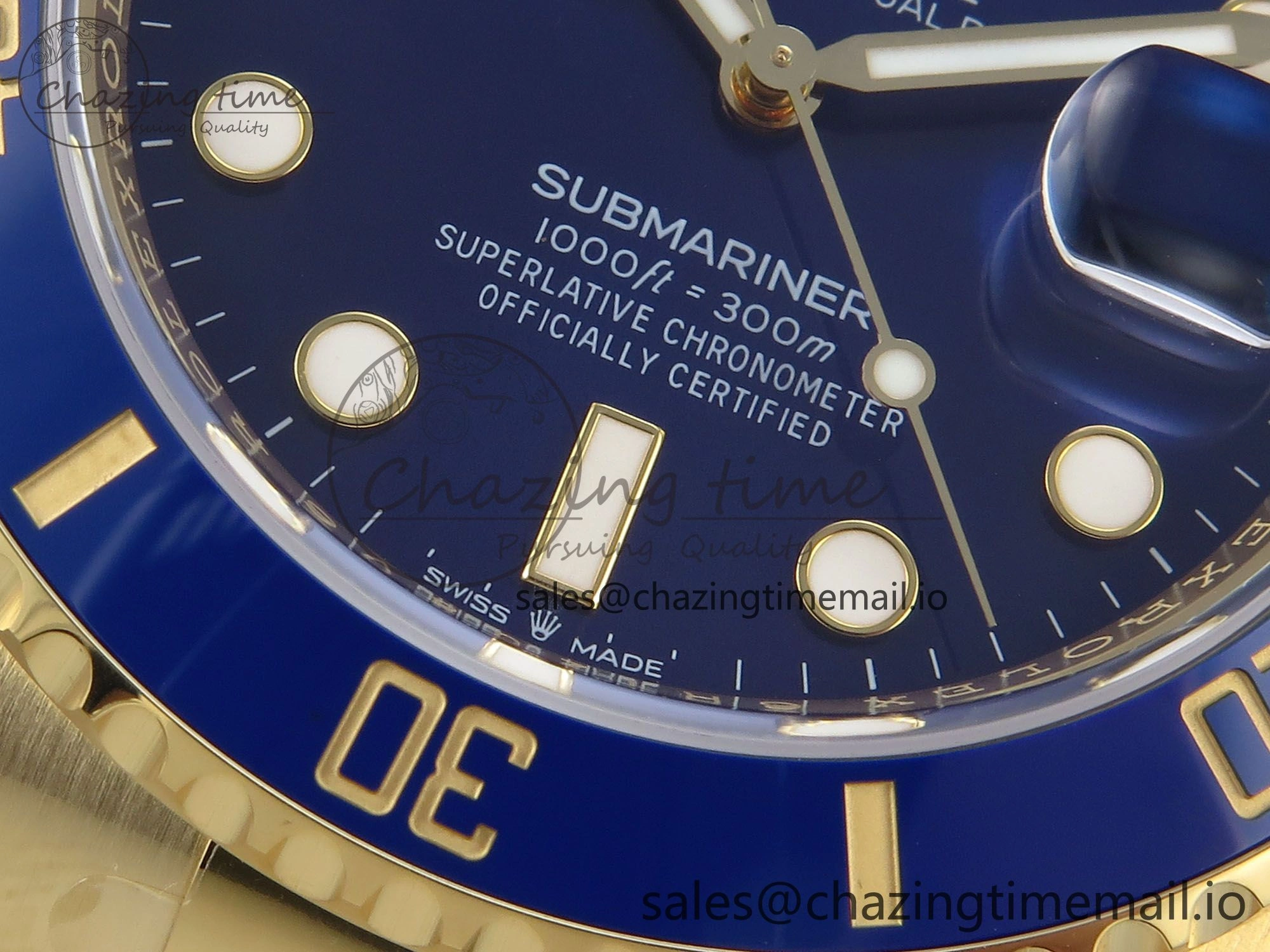 ModernLook Submariner 126618 LB YG THBF 1:1 Best Edition Blue Dial On YG Bracelet SH 355
