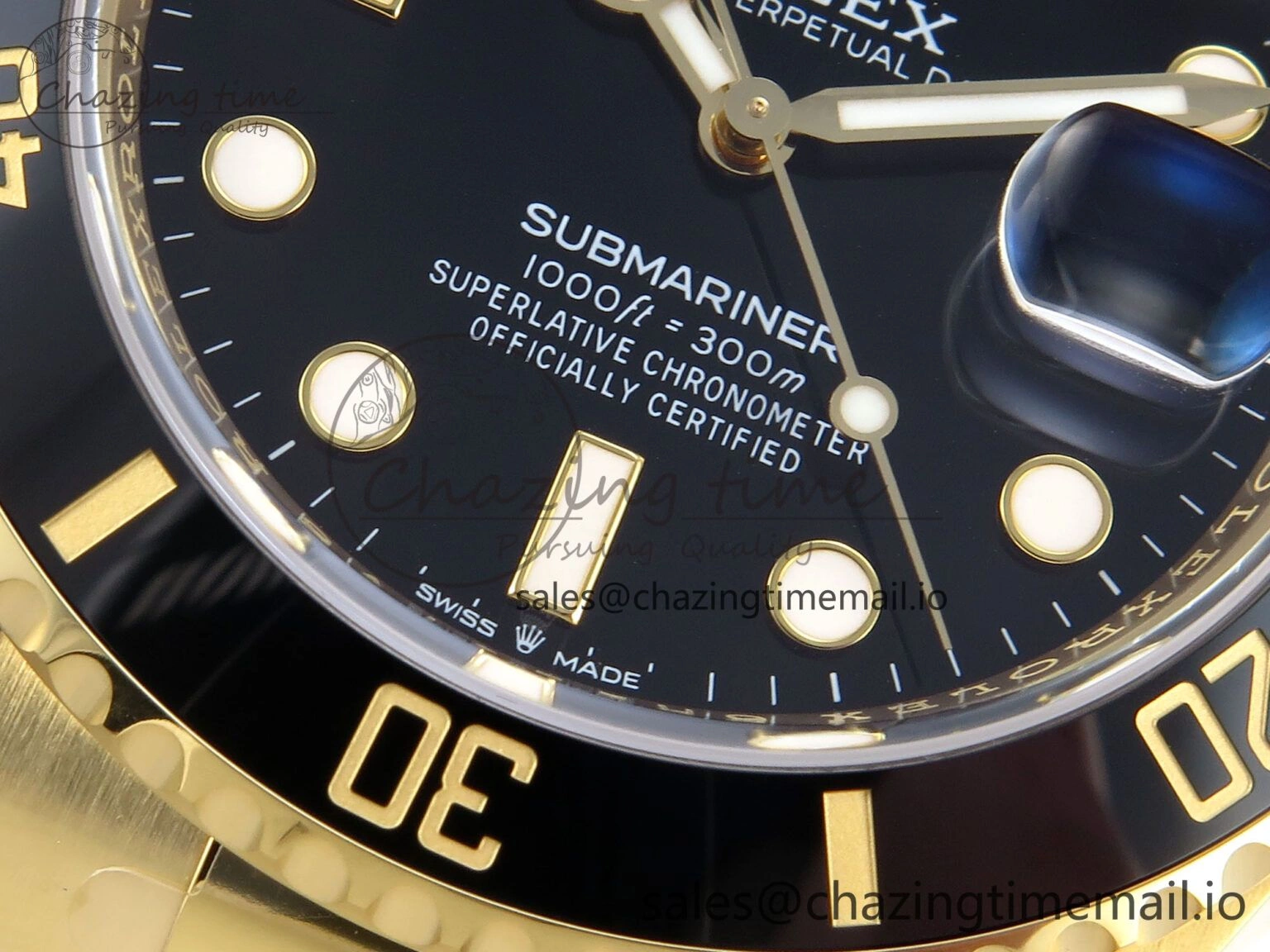 Submariner 126618 LN YG THBF 1:1 Best Edition Black Dial On YG Bracelet SH TechFriendly 354