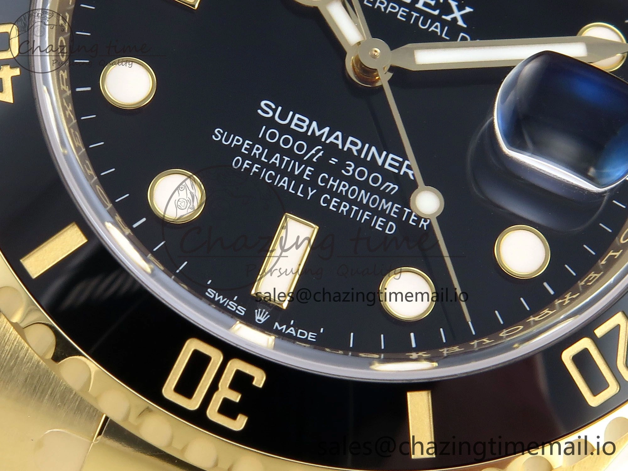Submariner 126618 LN YG THBF 1:1 Best Edition Black Dial On YG Bracelet SH TechFriendly 354
