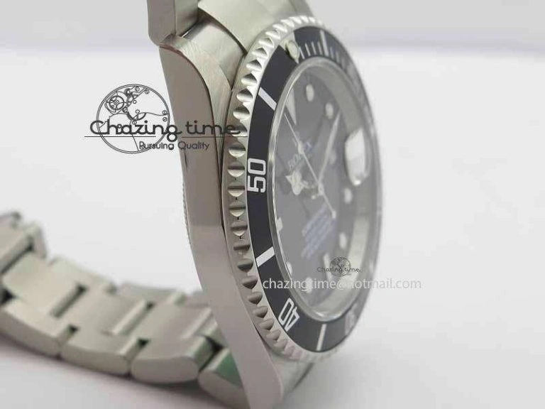 Submariner 16610 LN Black Metal Bezel JF 1:1 Best Edition On SS Bracelet SH Durable 3653