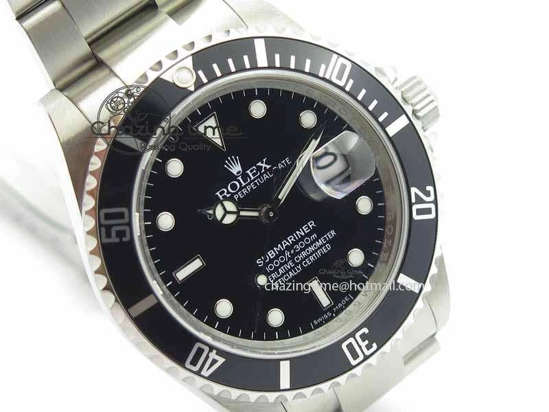 Submariner 16610 LN Black Metal Bezel JF 1:1 Best Edition On SS Bracelet SH Durable 3653