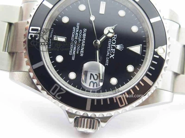 Submariner 16610 LN Black Metal Bezel JF 1:1 Best Edition On SS Bracelet SH Durable 3653