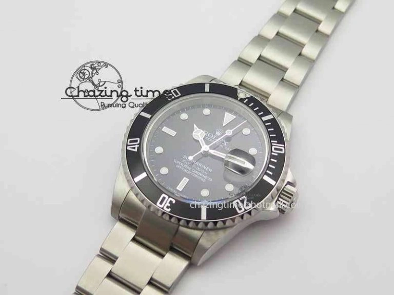 Submariner 16610 LN Black Metal Bezel JF 1:1 Best Edition On SS Bracelet SH Durable 3653
