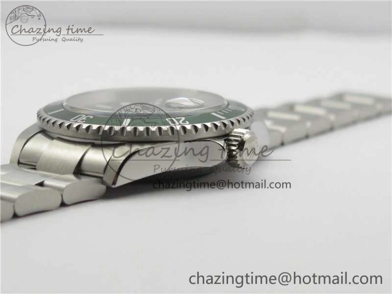 Submariner 16610 LV Green No Rehaut Engraving 904L Steel ARF1:1 Best Edition on SS Bracelet SH FashionForward 2955