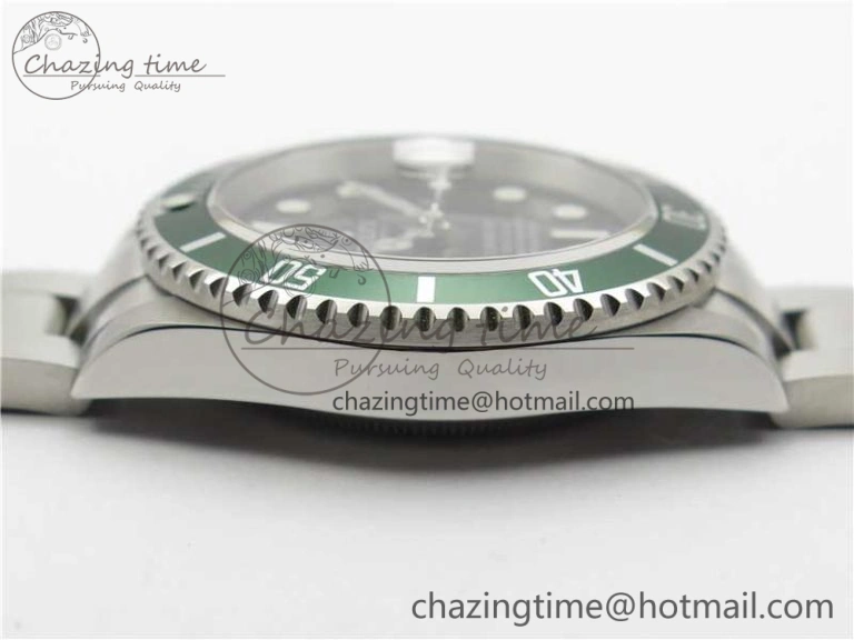 Submariner 16610 LV Green No Rehaut Engraving 904L Steel ARF1:1 Best Edition on SS Bracelet SH FashionForward 2955