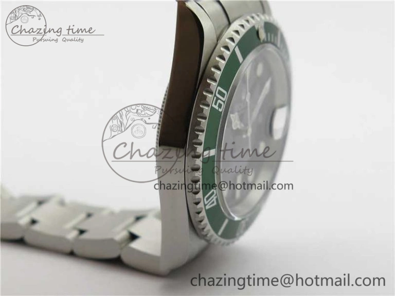Submariner 16610 LV Green No Rehaut Engraving 904L Steel ARF1:1 Best Edition on SS Bracelet SH FashionForward 2955