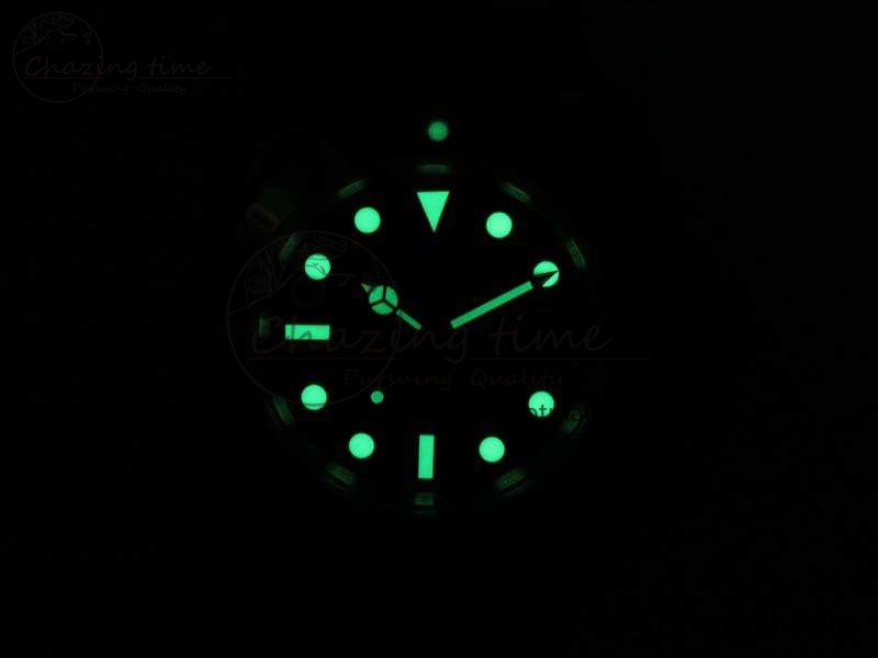 EyeCatching Submariner 16610 LV Green No Rehaut Engraving JF 1:1 Best Edition On SS Bracelet SH 3543