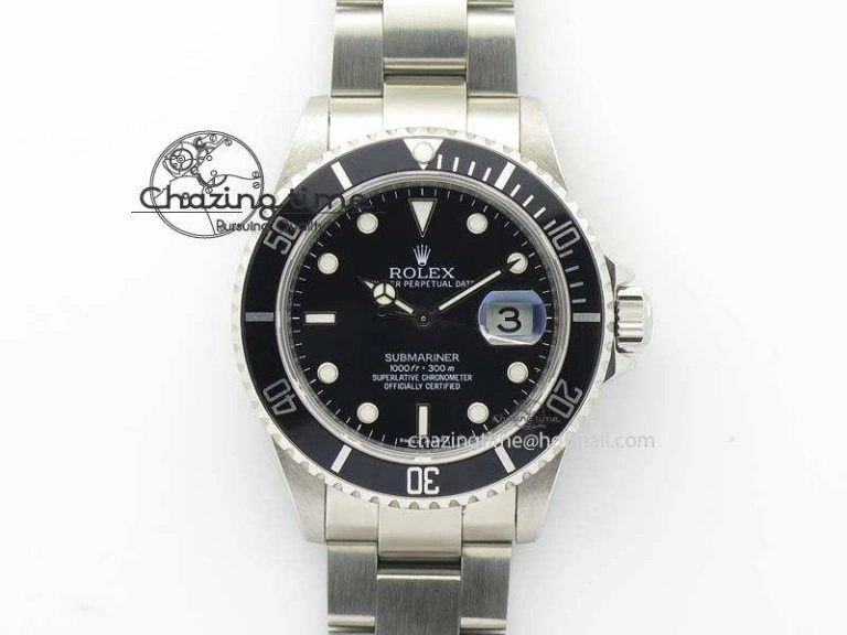 StreetReady Submariner 16610LN SS BP-Maker Best Edition Black Dial Black Bezel On SS Bracelet SA 3816
