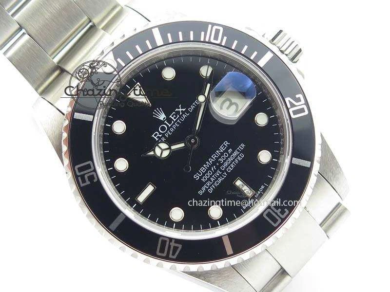 StreetReady Submariner 16610LN SS BP-Maker Best Edition Black Dial Black Bezel On SS Bracelet SA 3816