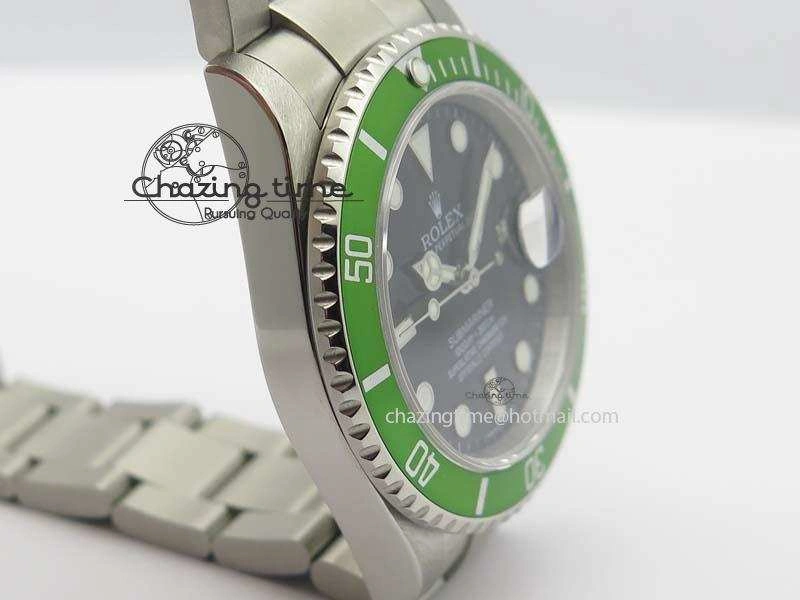 Submariner 16610LV SS BP-Maker Best Edition Black Dial Green Bezel On SS Bracelet SA Packable 3815