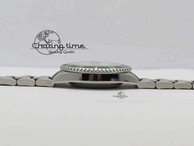 Stylish Submariner 16610LV SS Green Metal Bezel JF 1:1 Best Edition Black Dial On SS Bracelet SH 3755