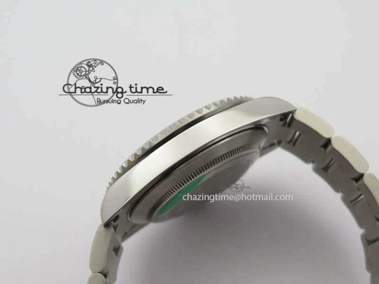 Stylish Submariner 16610LV SS Green Metal Bezel JF 1:1 Best Edition Black Dial On SS Bracelet SH 3755