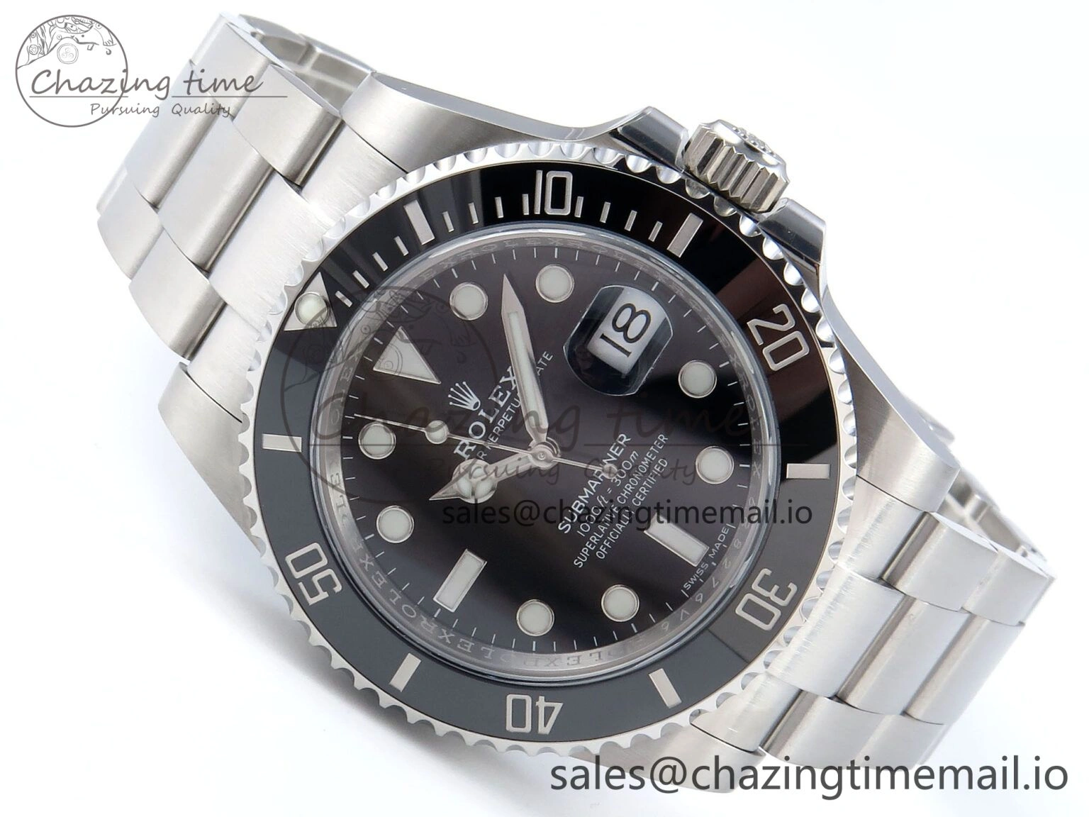 GoodFit Submariner 40mm 116610 LN SS ARF 1:1 Best Edition Steel Black Dial 904L SS Oyster Bracelet SH 361