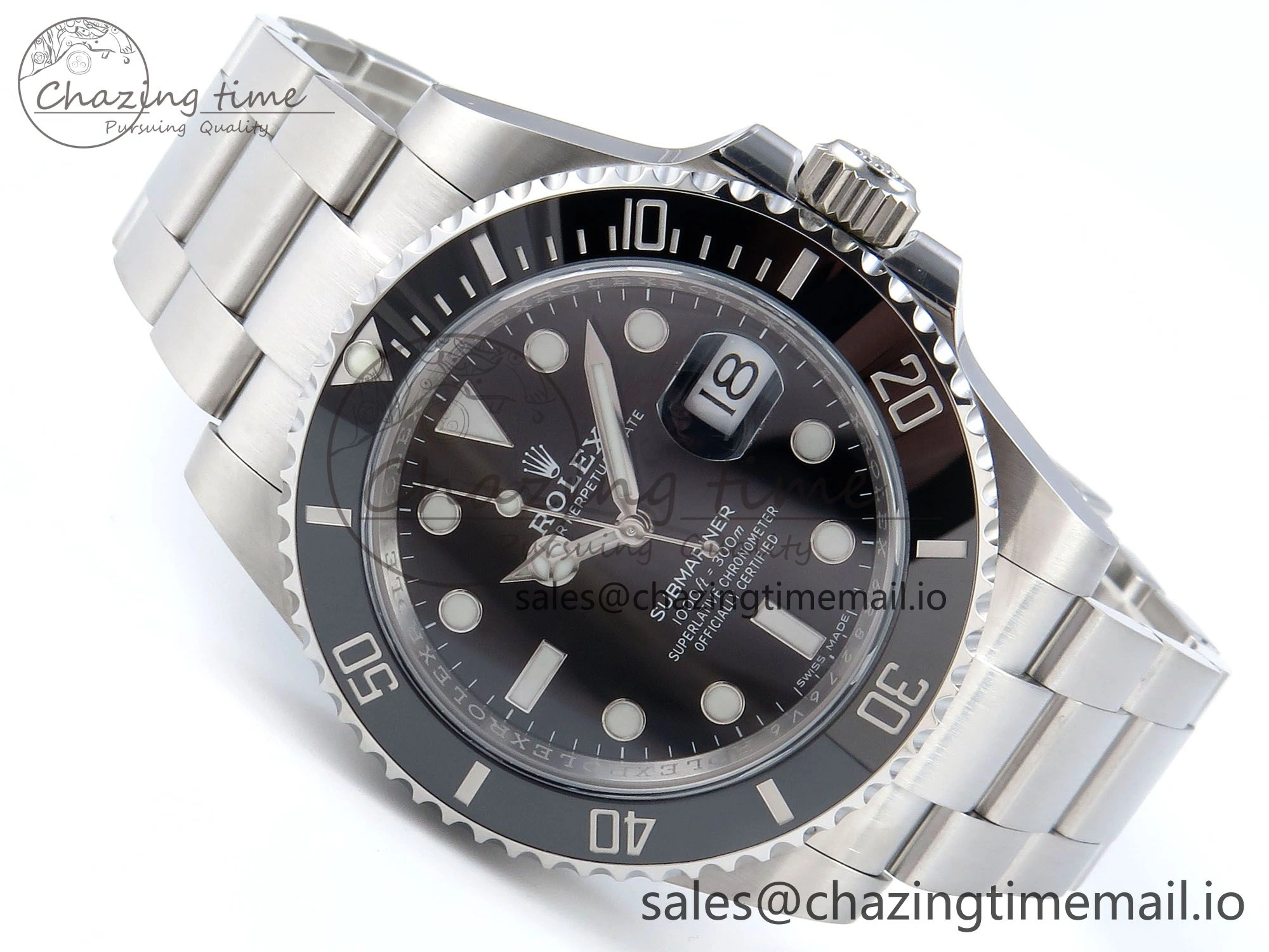 GoodFit Submariner 40mm 116610 LN SS ARF 1:1 Best Edition Steel Black Dial 904L SS Oyster Bracelet SH 361