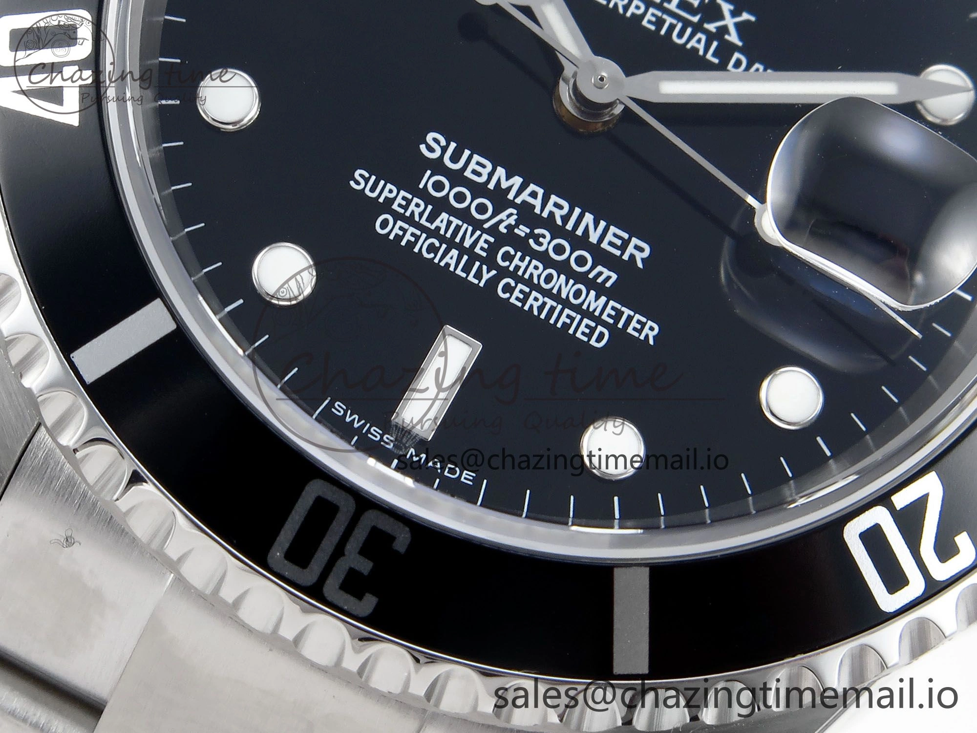 Lightweight Submariner 40mm 16610 LN Black Ceramic TWF 1:1 Best Edition on Bracelet SH3135 (NO REHAUT ENGRAVING) 297
