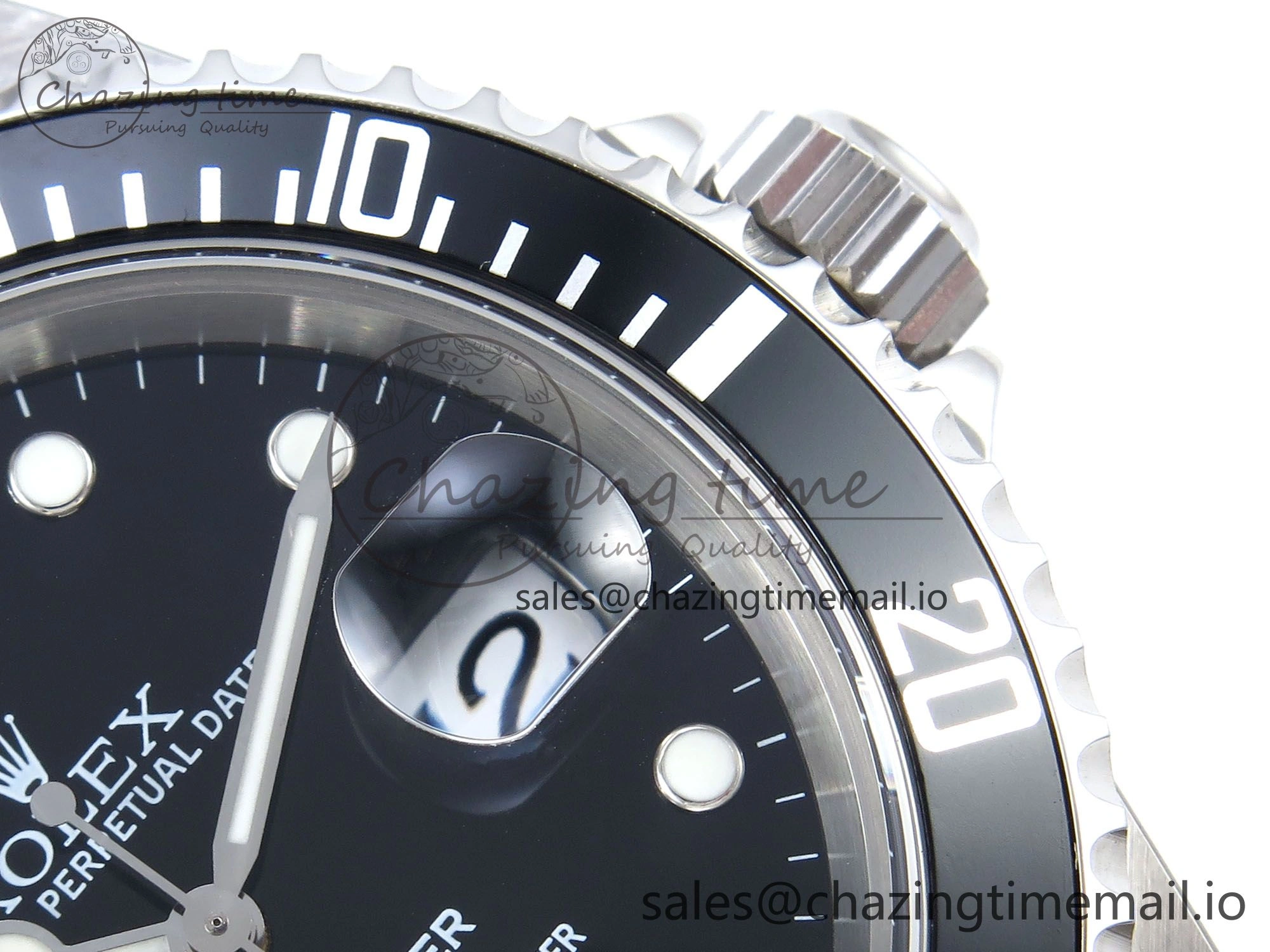 Lightweight Submariner 40mm 16610 LN Black Ceramic TWF 1:1 Best Edition on Bracelet SH3135 (NO REHAUT ENGRAVING) 297