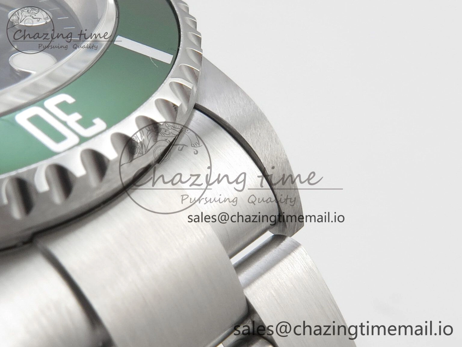 Submariner 40mm 16610 LV Green Ceramic TWF 1:1 Best Edition on Bracelet SH3135 (NO REHAUT ENGRAVING) FreshLook 295