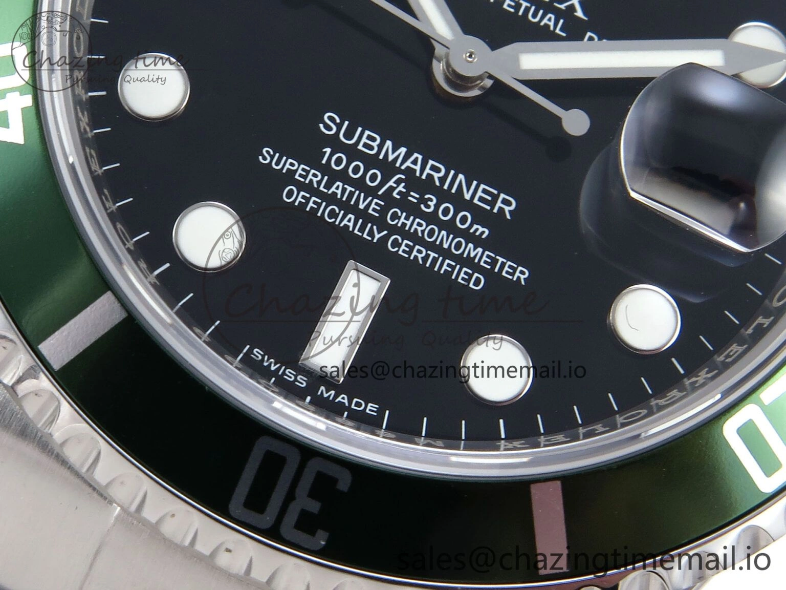 Affordable Submariner 40mm 16610 LV Green Ceramic TWF 1:1 Best Edition on Bracelet SH 294