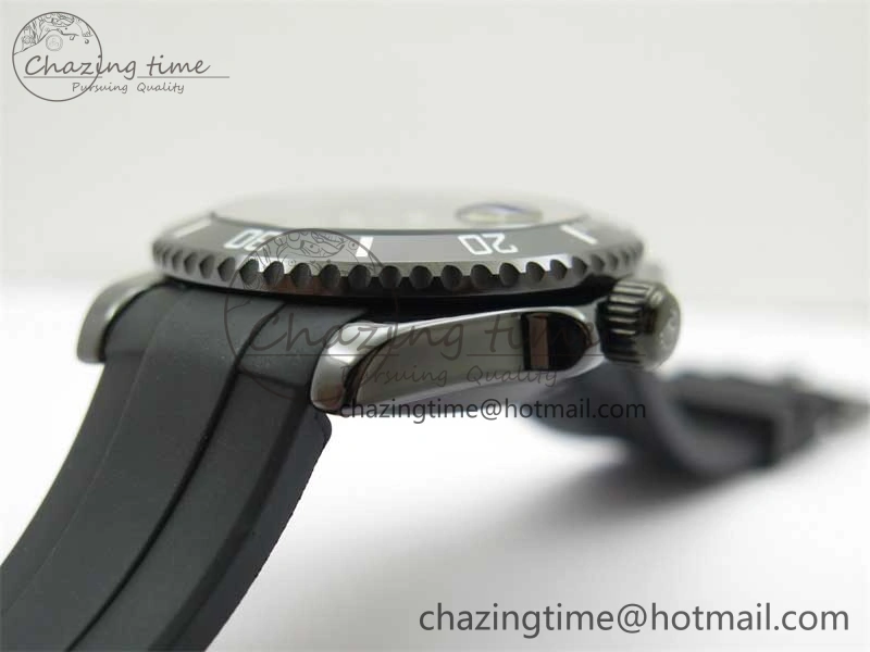 Submariner 40mm Black Ceramic 5GF Best Edition Black Dial on Black Rubber Strap SA Bold 2464