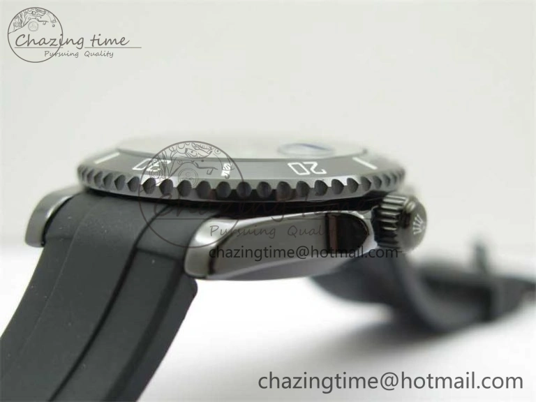 Submariner 40mm Black Ceramic 5GF Best Edition Blue Candy Dial on Black Rubber Strap SA Unique 2473