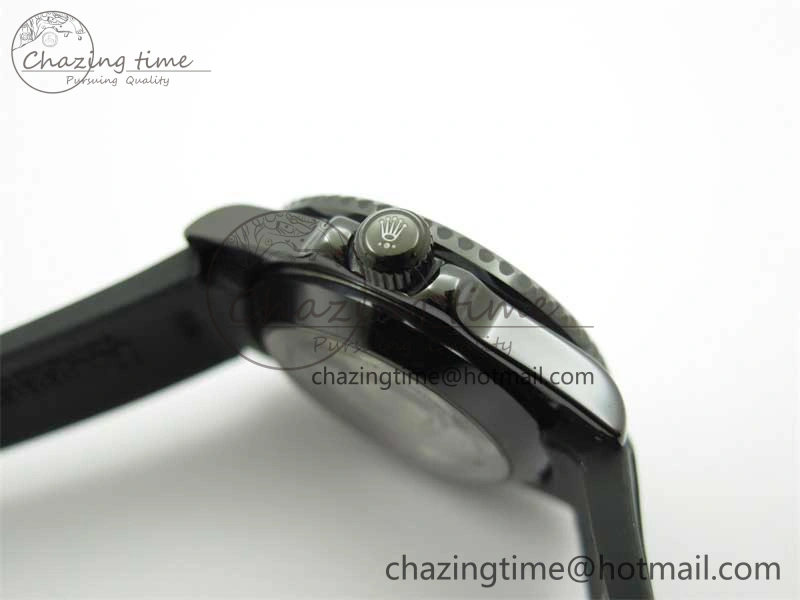Submariner 40mm Black Ceramic 5GF Best Edition Cream Dial on Black Rubber Strap SA Sustainable 2470