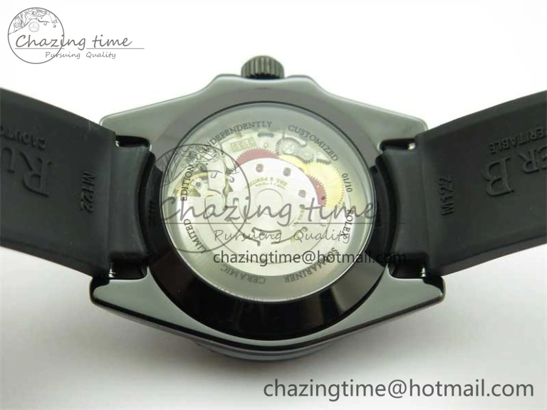 Submariner 40mm Black Ceramic 5GF Best Edition Cream Dial on Black Rubber Strap SA Sustainable 2470