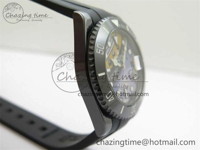 Durable Submariner 40mm Black Ceramic 5GF Best Edition Painting Dial on Black Rubber Strap SA 2467