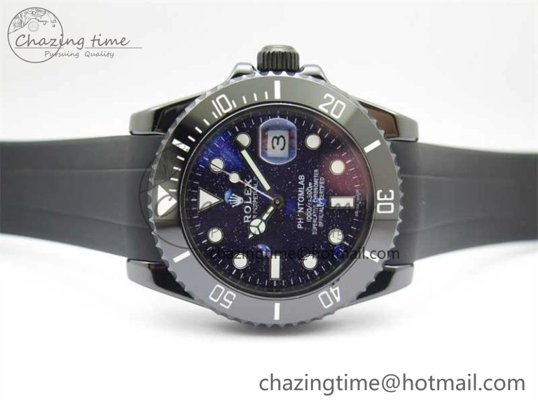 Submariner 40mm Black Ceramic 5GF Best Edition Starry Painting Dial on Black Rubber Strap SA Seasonal 2476