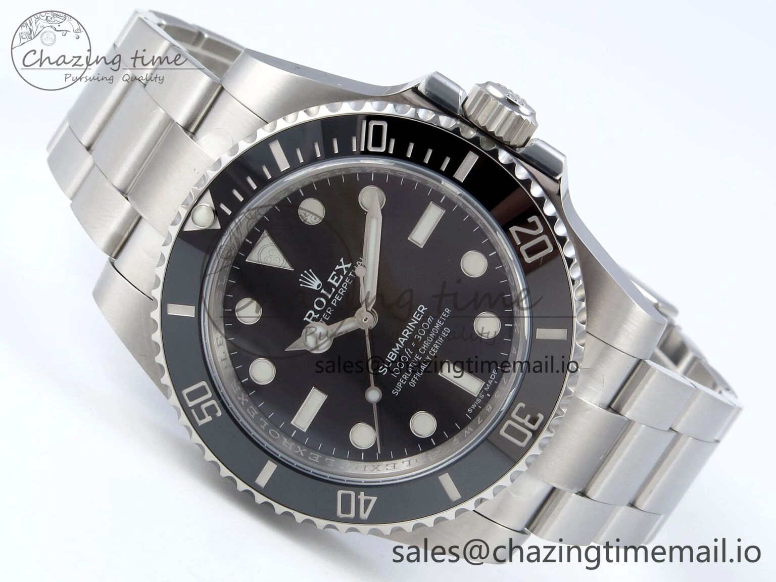 Submariner 40mm No Date 114060 SS ARF 1:1 Best Edition Steel Black Dial 904L SS Oyster Bracelet SH EyeCatching 360