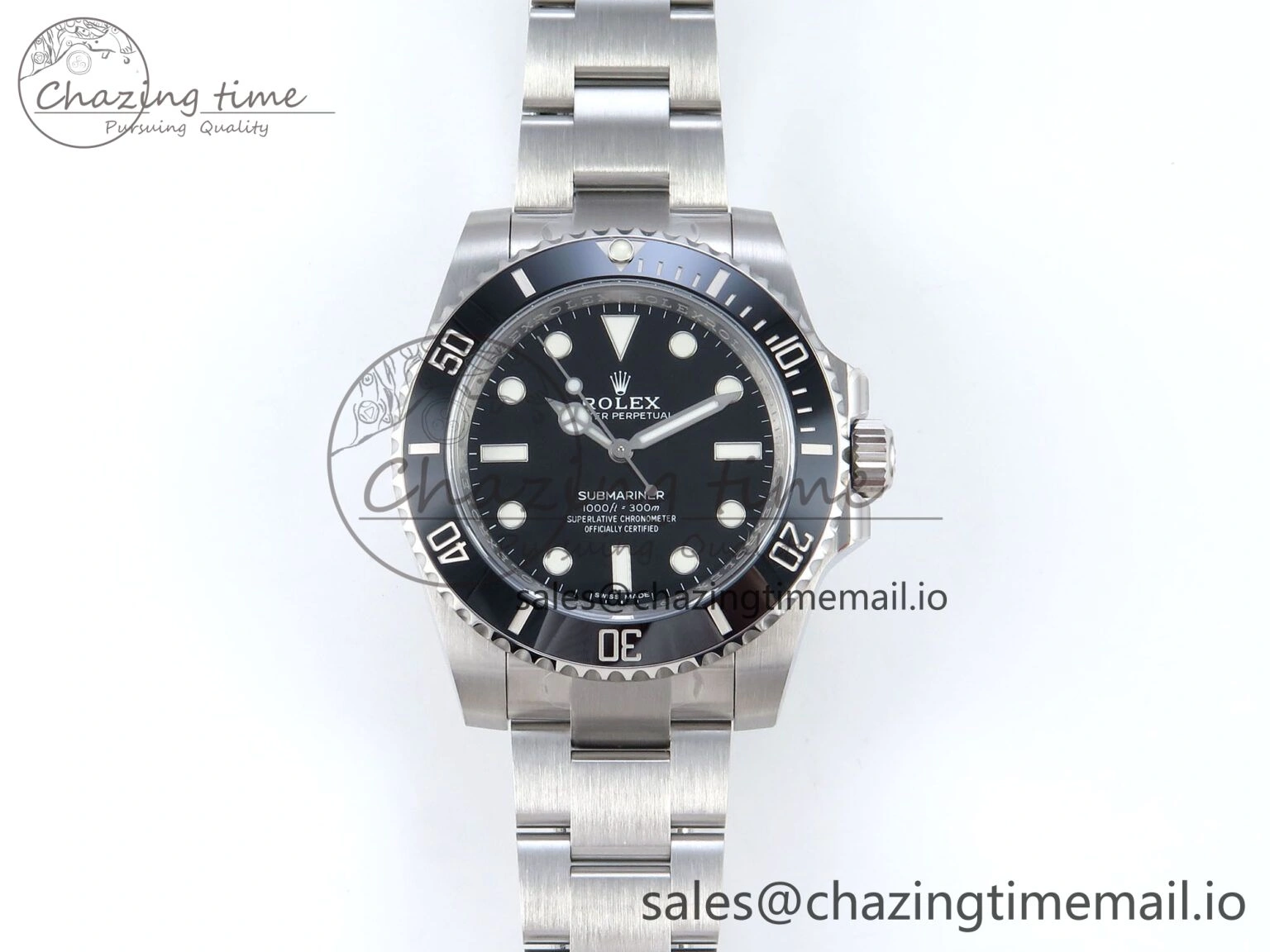 Submariner 40mm No Date 114060 SS ARF 1:1 Best Edition Steel Black Dial 904L SS Oyster Bracelet SH EyeCatching 360