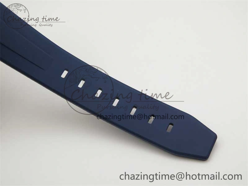 Modern Submariner 40mm White Ceramic 5GF Best Edition Dark Blue Dial on Blue Rubber Strap SA 2486